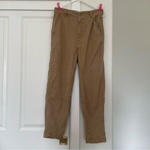 Everlane relaxed lightweight chino barrel leg khaki tan size 2
